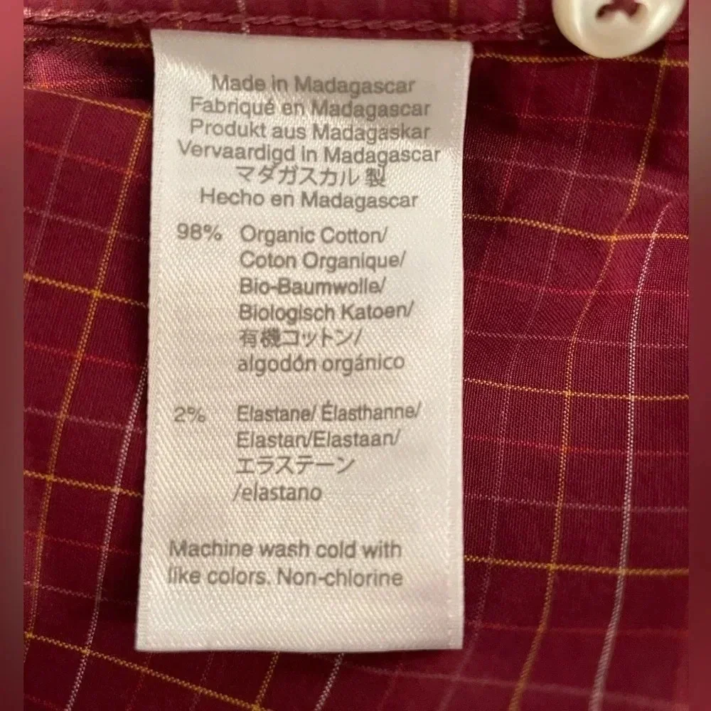 J. Crew Mens Slim Untucked 98% Organic Cotton size XL Shirt